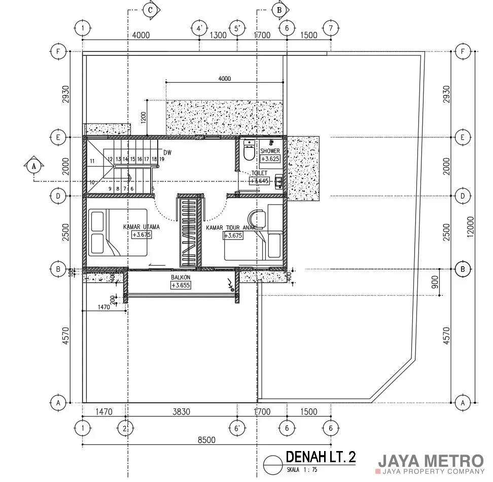 DENAH LANTAI 2